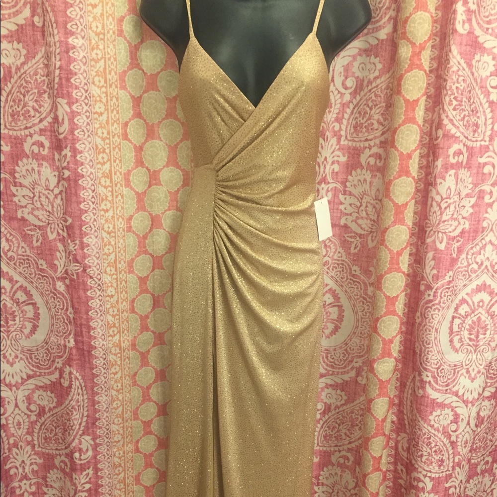 Gold formal dress brand new